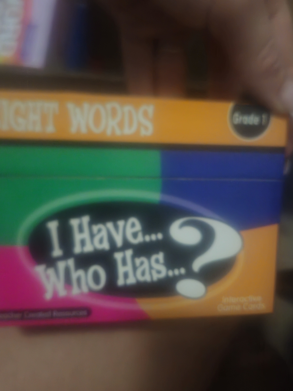 I Have... Who Has? Educational Game Cards - Multicolor